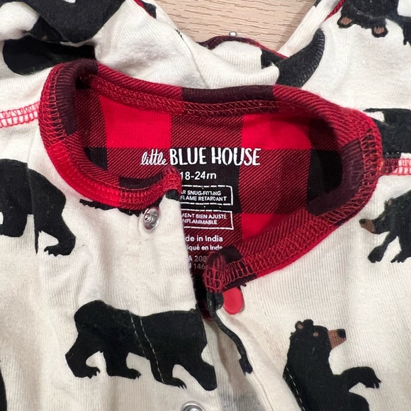 Hatley Black Bears Little Bear Bum Onesie 18-24 months - Picture 3 of 3